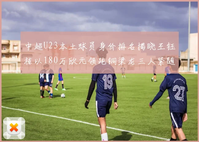 中超U23本土球员身价排名揭晓王钰栋以180万欧元领跑铜梁龙三人紧随其后
