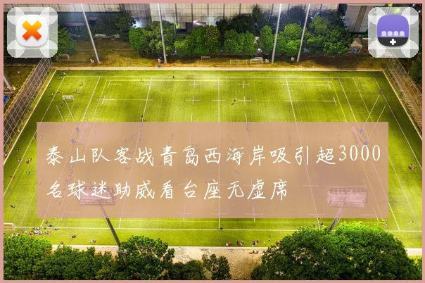 泰山队客战青岛西海岸吸引超3000名球迷助威看台座无虚席